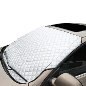 Car Windshield Snow and Frost Cover, Winter Windscreen Protector with Side Flaps
