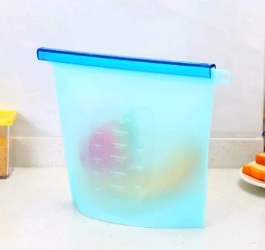 Reusable Silicone Food Storage Bag with Seal, Stand-Up Freezer and Fridge Bag in 500 ml to 4 L - Image 7