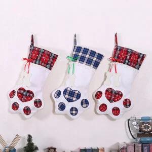 Dog Paw Christmas Stocking
