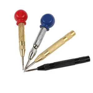 Automatic Center Punch, Spring-Loaded Punch for Metal, Wood and Glass, Multi-Pack Options