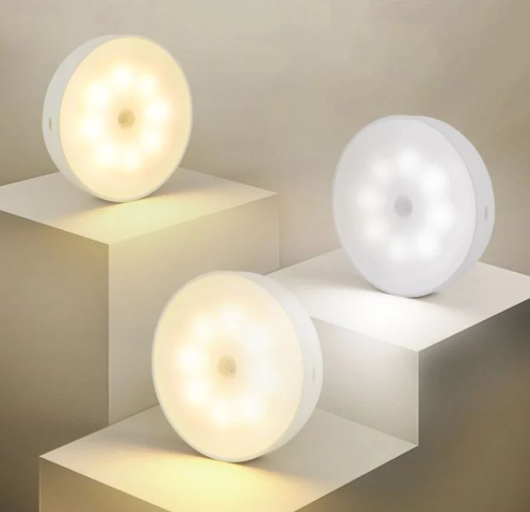Rechargeable Motion Sensor Puck Lights, Wireless LED Night Light for Closet, Cabinet and Stairs - Image 4