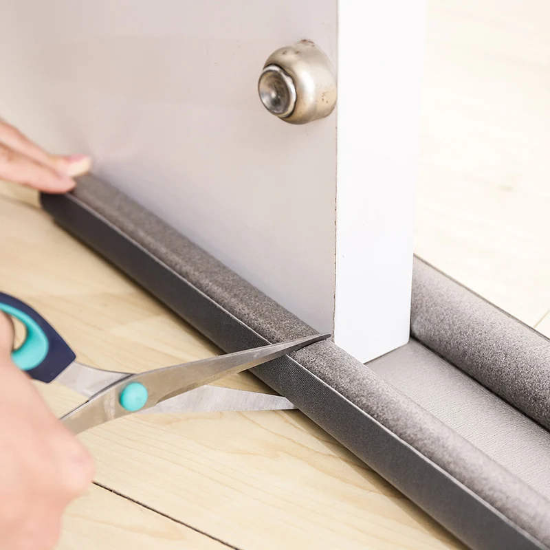 Self-Adhesive Under Door Draft Stopper Strip, Flexible Door Bottom Seal for Drafts, Dust and Noise