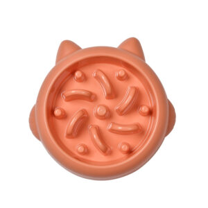 Slow Feeder Pet Bowl - Orange