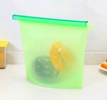 Reusable Silicone Food Storage Bag with Seal, Stand-Up Freezer and Fridge Bag in 500 ml to 4 L - Image 8
