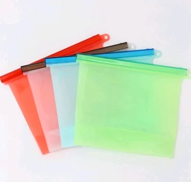 Reusable Silicone Food Storage Bag with Seal, Stand-Up Freezer and Fridge Bag in 500 ml to 4 L - Image 4