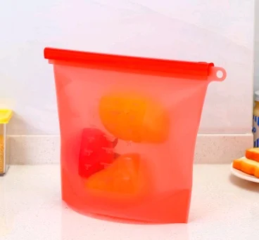 Reusable Silicone Food Storage Bag with Seal, Stand-Up Freezer and Fridge Bag in 500 ml to 4 L - Image 10