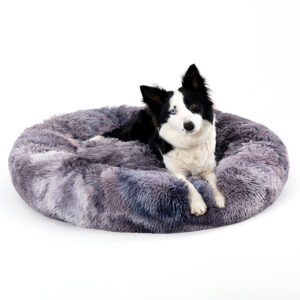 Fluffy Donut Pet Bed for Dogs and Cats