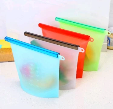 Reusable Silicone Food Storage Bag with Seal, Stand-Up Freezer and Fridge Bag in 500 ml to 4 L - Image 5