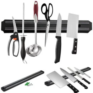 Magnetic Knife Holder Strip for Wall, Strong Magnet Knife Bar in 33, 38, 50 or 55 cm