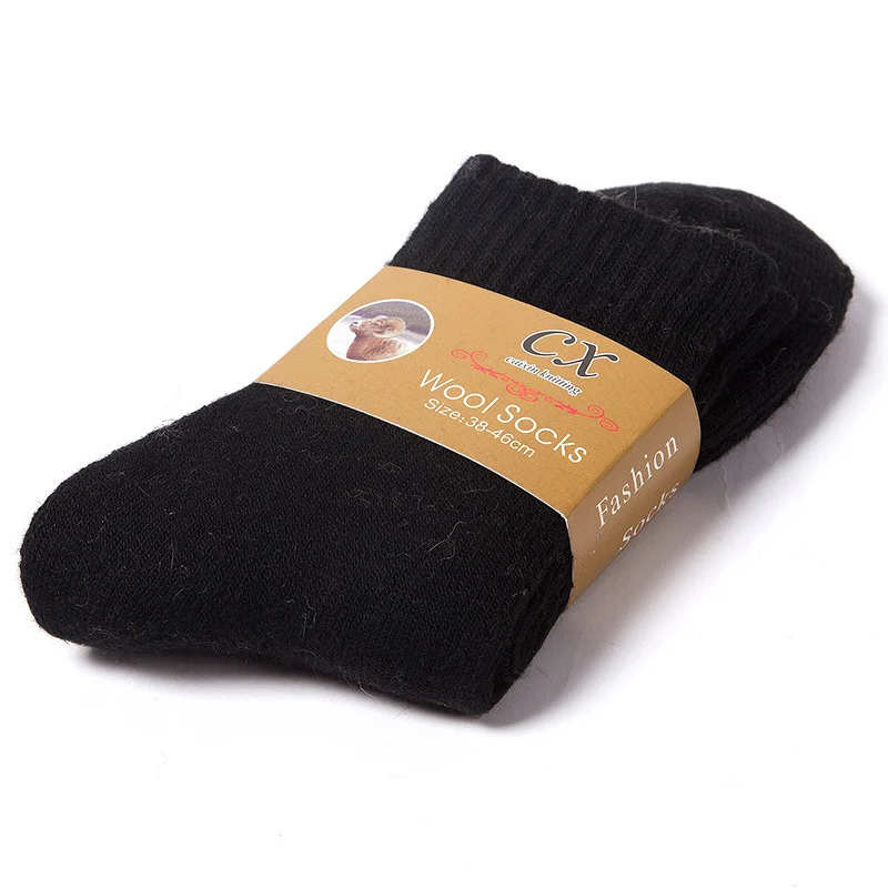 Thick Thermal Winter Socks, Warm Terry-Lined Crew Socks, 5-Pair Pack - Image 8