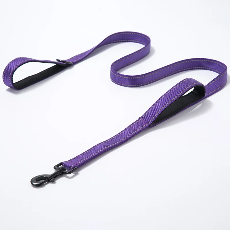 Reflective Nylon Dog Leash with Padded Traffic Handle, 5 ft or 6 ft view 8