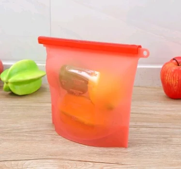 Reusable Silicone Food Storage Bag with Seal, Stand-Up Freezer and Fridge Bag in 500 ml to 4 L - Image 9