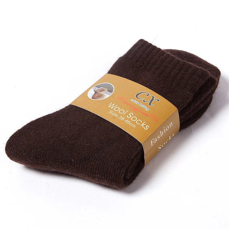 Thick Thermal Winter Socks, Warm Terry-Lined Crew Socks, 5-Pair Pack - Image 9