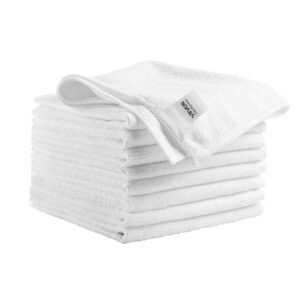 Microfiber Cleaning Cloths, 50 Pack 12 x 12 Inch Lint-Free Towels