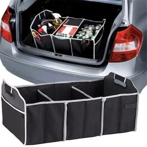 Collapsible Car Trunk Organizer with Lid