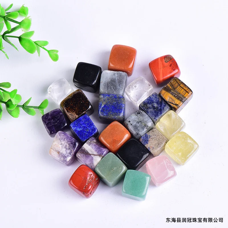 Natural Crystal Cube Aroma Stone, Polished Decor Cube for Essential Oils - Image 5