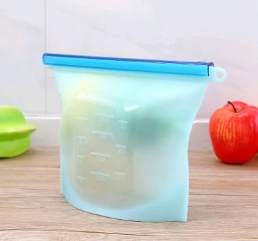 Reusable Silicone Food Storage Bag with Seal, Stand-Up Freezer and Fridge Bag in 500 ml to 4 L - Image 6