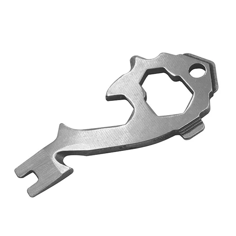 20-in-1 Stainless Steel Keychain Multi-Tool, Pocket Wrench, Screwdriver and Bottle Opener