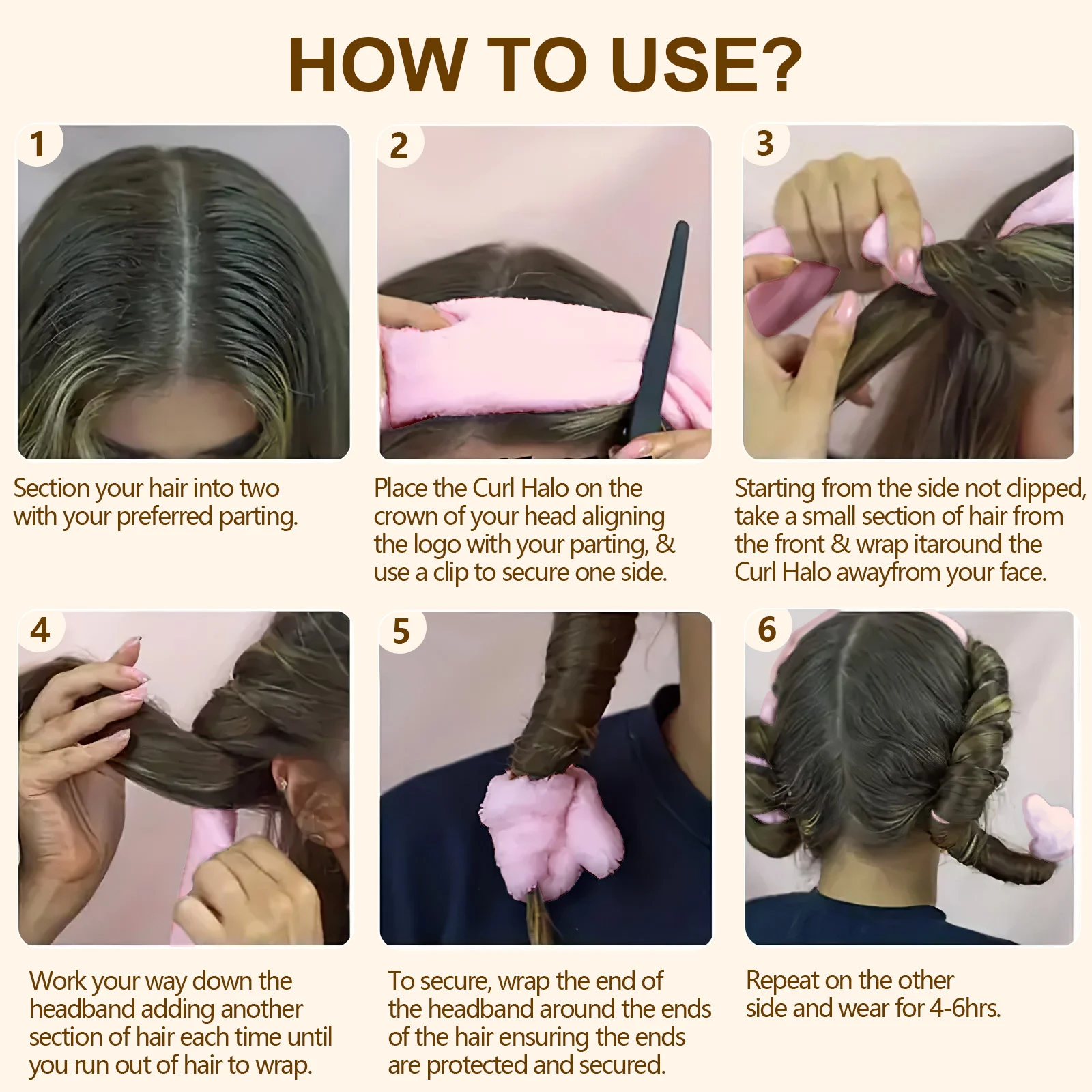 Satin Heatless Hair Curler Set with Rod and 2 Satin Scrunchies - Image 4