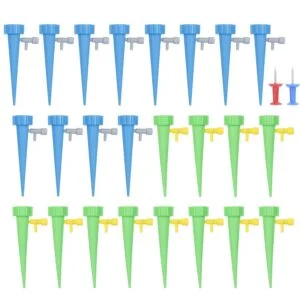 Self-Watering Plant Spikes, 24 Pack Adjustable Drip Waterers