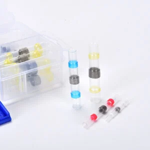 Solder Seal Wire Connectors, 50-Piece Heat Shrink Butt Splice Kit, Waterproof