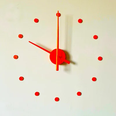 Large DIY Wall Clock with 12 Dots, Frameless Modern Silent Clock for Living Room and Office view 10