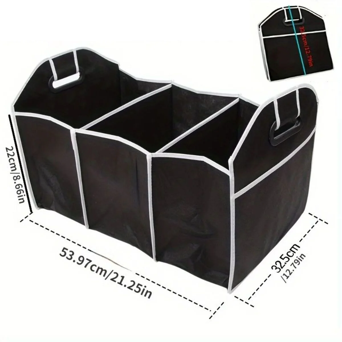Collapsible Car Trunk Organizer with Lid - view 9