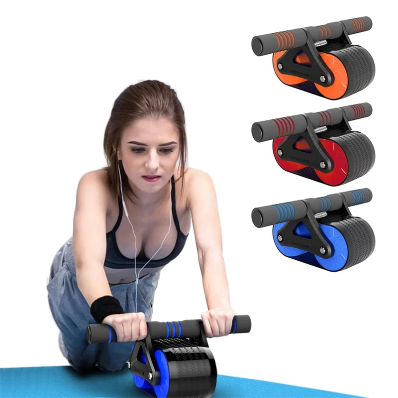 Double Wheel Ab Roller with Automatic Rebound, Core Exercise Wheel for Home Workouts - Image 2