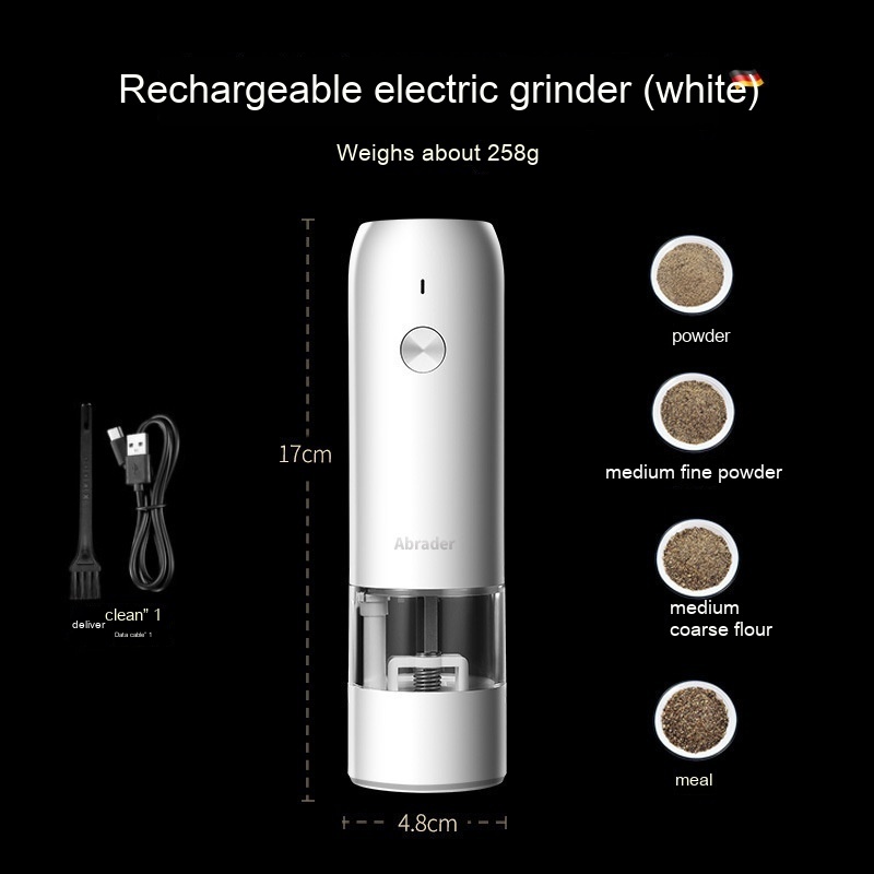 Rechargeable Electric Salt and Pepper Grinder Set - view 6