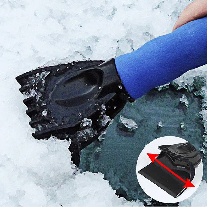 Ice Scraper with Warm Mitten, Car Windshield Snow Scraper with Fleece-Lined Glove - Image 2