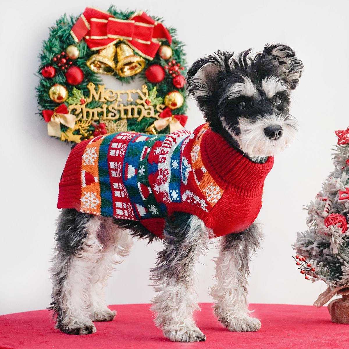 Christmas Turtleneck Dog Sweater - view 5