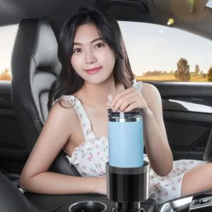 Car Cup Holder Expander for Large Bottles and Mugs, Adjustable Base Drink Holder Adapter