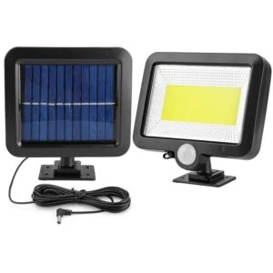 Solar Motion Sensor Wall Light, 100 LED Outdoor Security Light, IP65