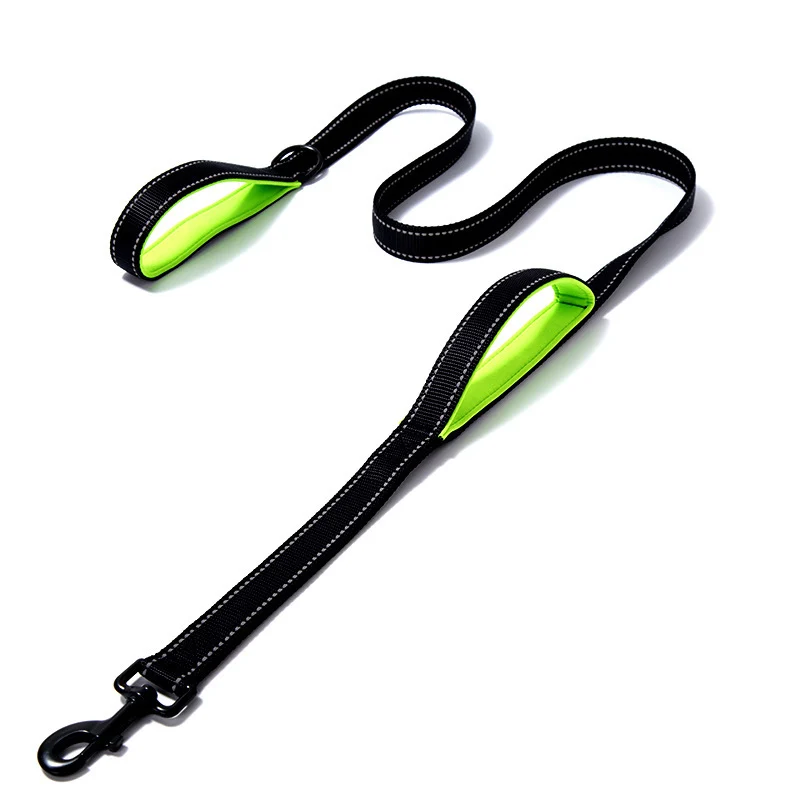 Reflective Nylon Dog Leash with Padded Traffic Handle, 5 ft or 6 ft view 7