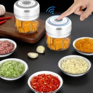 Electric Mini Food Chopper, 300 ml Cordless Garlic and Onion Mincer