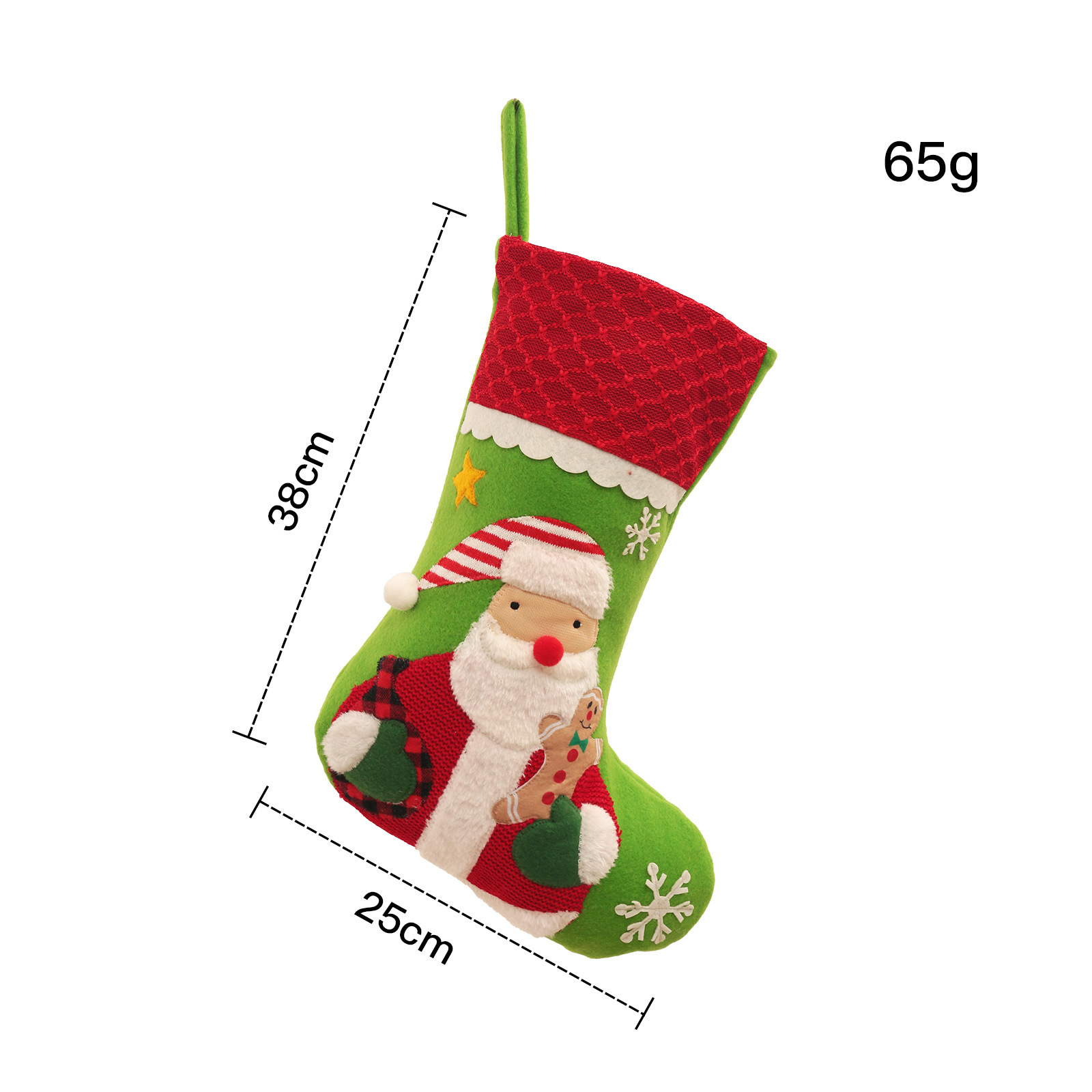 Embroidered Snowman Christmas Stocking - view 5