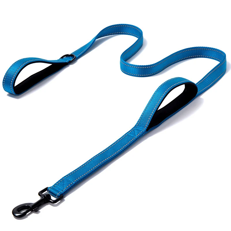 Reflective Nylon Dog Leash with Padded Traffic Handle, 5 ft or 6 ft view 4